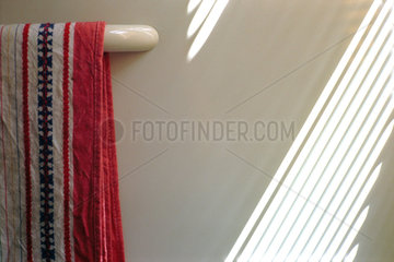 Detail eines Handtuchhalters