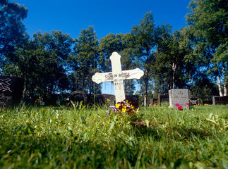 Bodo  Norwegen  ein Friedhof