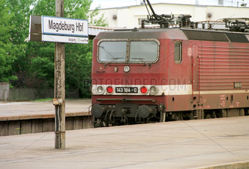 Elektrolok der Deutschen Bahn AG  Magdeburg  Deutschland