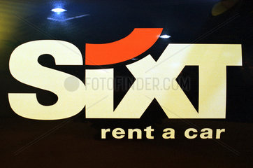 Logo  Schild  Emblem der Autovermietung Sixt Budget AG