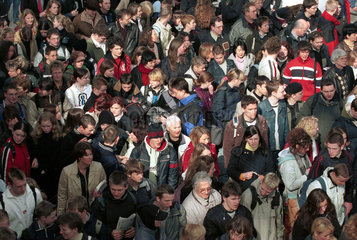 Menschenmassen auf der Leipziger Buchmesse