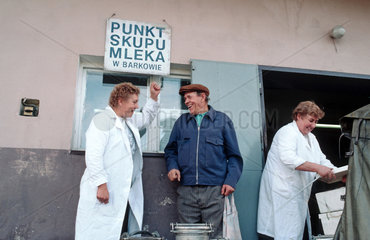 Ankauf von Milch bei einer Molkerei  Polen