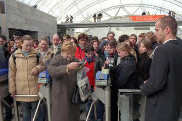Besucherstrom auf der Leipziger Buchmesse