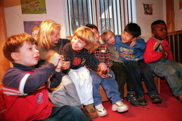 Berlin  Deutschland  Kinder in der Kindertagesstaette