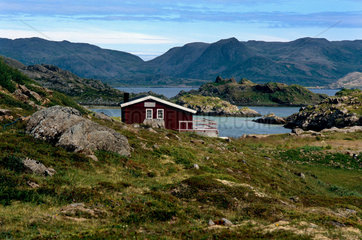 Skipsfjord  Norwegen  Haus am Fjord