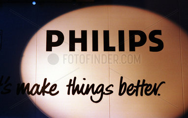 Logo  Schild  Emblem von Philips