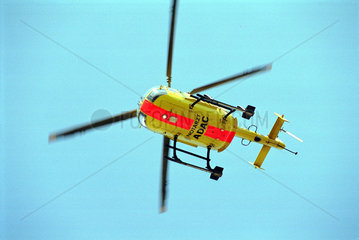 ADAC-Hubschrauber beim Rettungseinsatz