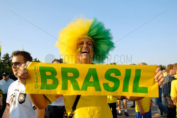 WM - Brasilianischer Fussballfan