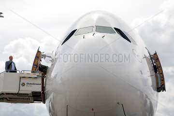 Bug des Airbus A380 auf der ILA