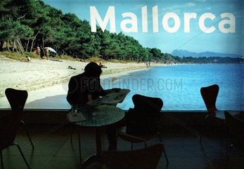 Berlin  Internationale Tourismusboerse ITB  Werbeplakat fuer die Insel Mallorca