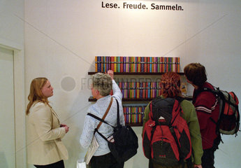 SZ-Bibliothek bei der Leipziger Buchmesse
