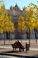Herbststimmung am Brandenburger Tor in Potsdam
