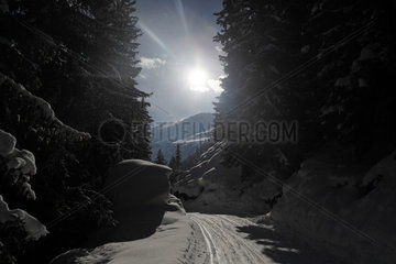 Belalp  Schweiz  Winterlandschaft im Gegirge