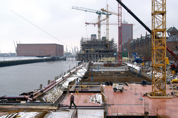 Baustelle Hafencity in Hamburg