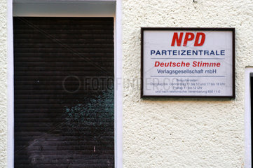 NPD Parteizentrale im Berliner Bezirk Koepenick
