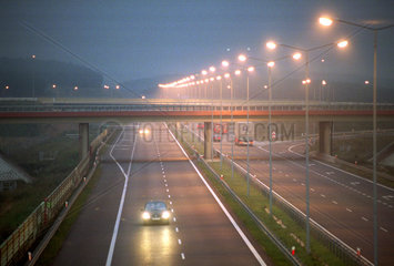 Die neue Autobahn A4 in Oberschlesien  Polen