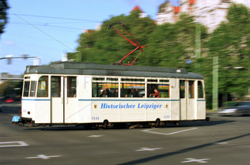 Leipzig  Sightseeingtour in einer Strassenbahn