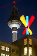 Rotierendes Logo der Bankgesellschaft Berlin AG