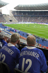 Fussballspiel im Berliner Olympiastadion (SV Werder Bremen gegen Hertha BSC)