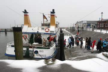 Winterlicher Hafen auf Sylt