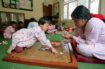 Maedchen im Haus der Hilfsorganisation CWIN in Nepal