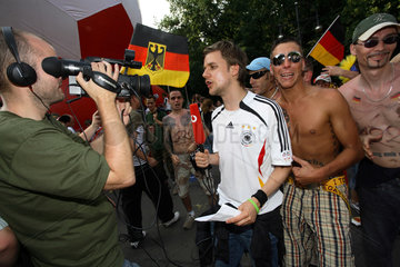 WM 2006: Berichterstattung von der Fanmeile in Berlin