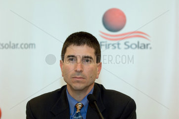 Bruce Sohn  Praesident des US-Mutterunternehmens  First Solar Inc