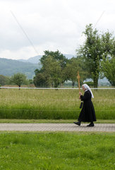Heitersheim  Deutschland  Beerdigungszeremonie einer verstorbenen Mitschwester
