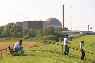 Stillgelegtes Atomkraftwerk Stade bei Hamburg