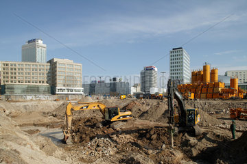Berlin  Baustelle eines Einkaufs- und Freizeitzentrums