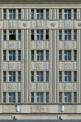 Berlin  Fassade der Wohnbauten Karl-Marx-Allee