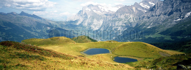 Bergpanorama: Berner Oberland in der Schweiz