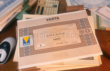 Aktie der VARTA AG