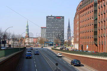 Hamburg  Einfahrt in die Hamburger City