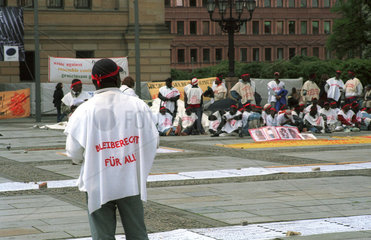 Berlin  Hungerstreik gegen Abschiebung