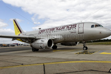 Germanwings Airbus in Schoenefeld
