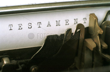 Das Wort Testament  Symbol