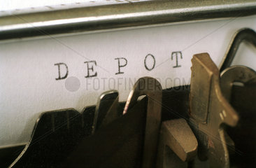 Das Wort Depot  Symbol