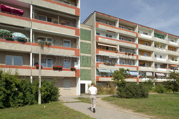 Eisenhuettenstadt  Plattenbauten