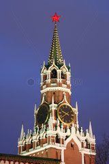 Moskau  Dreifaltigkeitsturm am Roten Platz