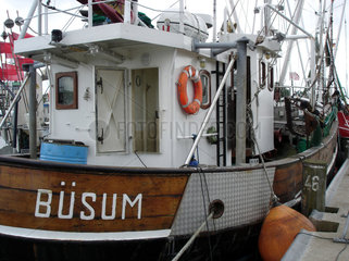 Buesum  Fischerboote im Hafen