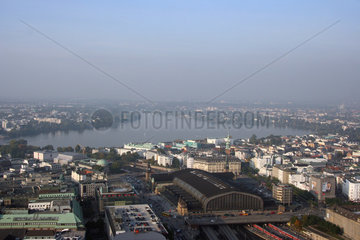 Hamburg  Panorama der Aussenalster