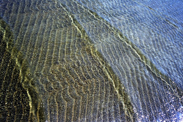 Nahaufnahme von Wellenmustern am Strand  Estland