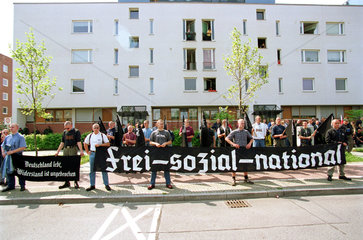Berlin  Deutschland  NPD-Demonstration