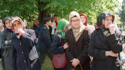 Frauen im islamischen Outfit in Istanbul