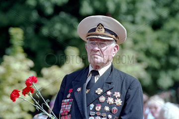 Ein Veteran der Roten Armee  Kaliningrad  Russland