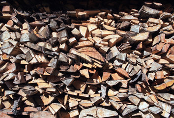 Holzstapel  Lettland