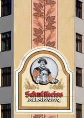 Berlin  Schultheiss Pilsener Werbeschild