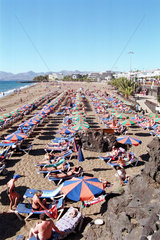 Puerto del Carmen  Spanien  idyllisches Strandleben