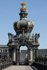 Dresden  Krone des Kronentors des Dresdner Zwingers